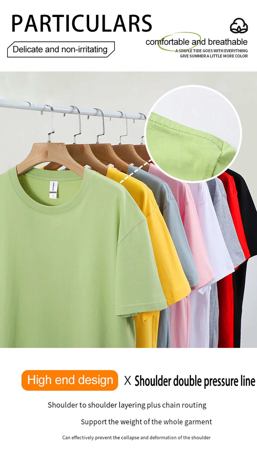 Man Summer Cotton Soft Tops Breathable Comfortable Short Sleeve Simple Beach T Shirt Basic Sport Tees 15 Color O-Neck Tee Shirts