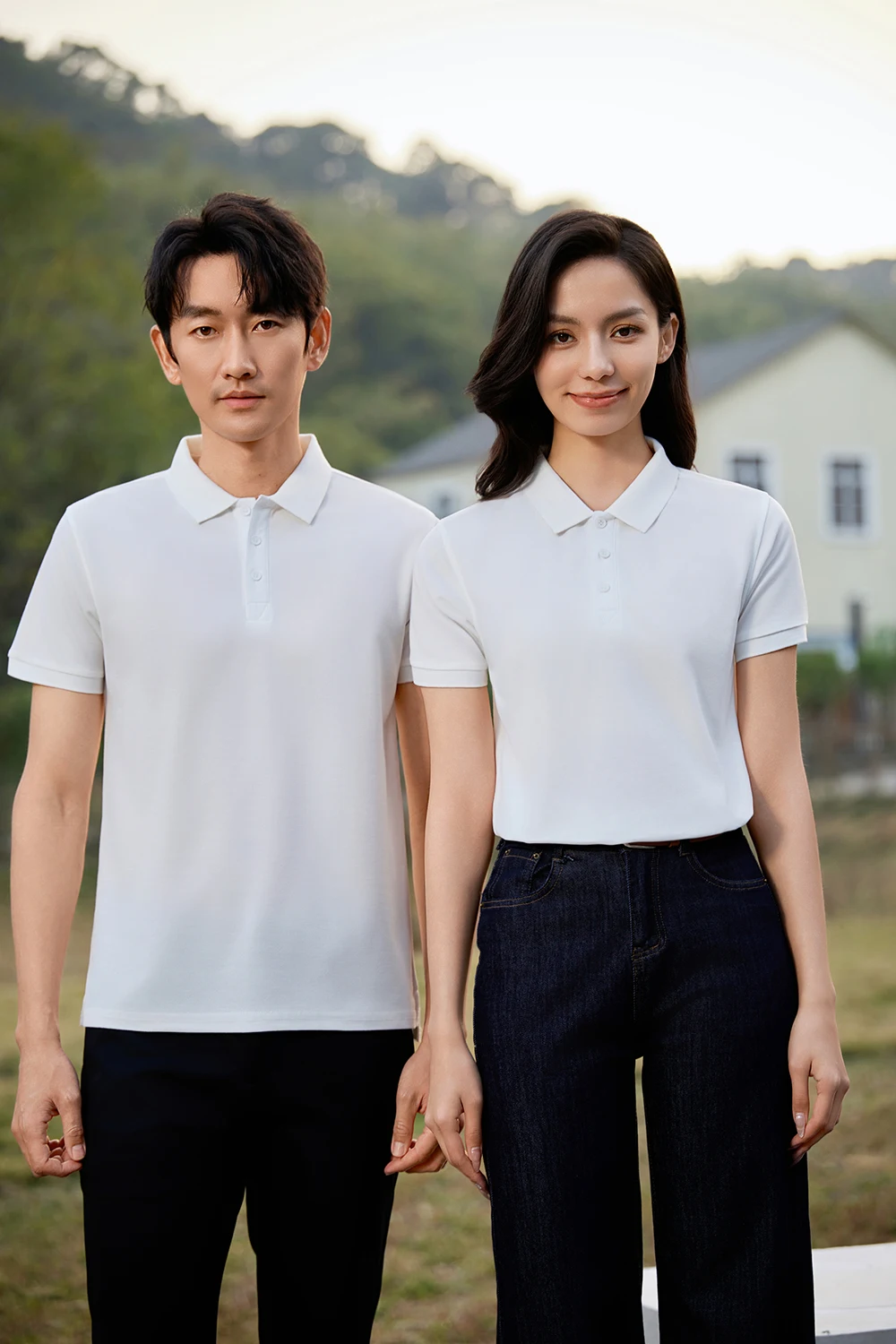 100% Cotton Work Clothes polo shirt custom pure cotton corporate culture short-sleeved T-shirt embroidery printing logo word