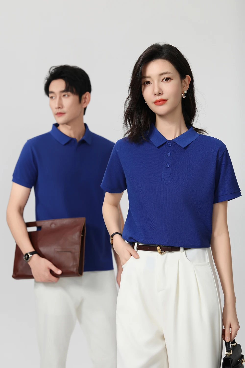 100% Cotton Work Clothes polo shirt custom pure cotton corporate culture short-sleeved T-shirt embroidery printing logo word